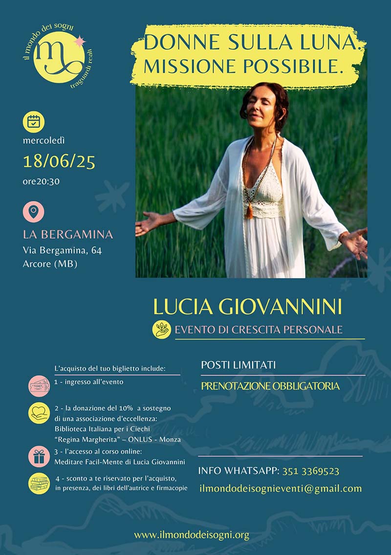 LOCANDINA SINGOLA VERSIONE 14042025 (A5) Lucia Giovannini - Donne sulla luna Missione Possibile